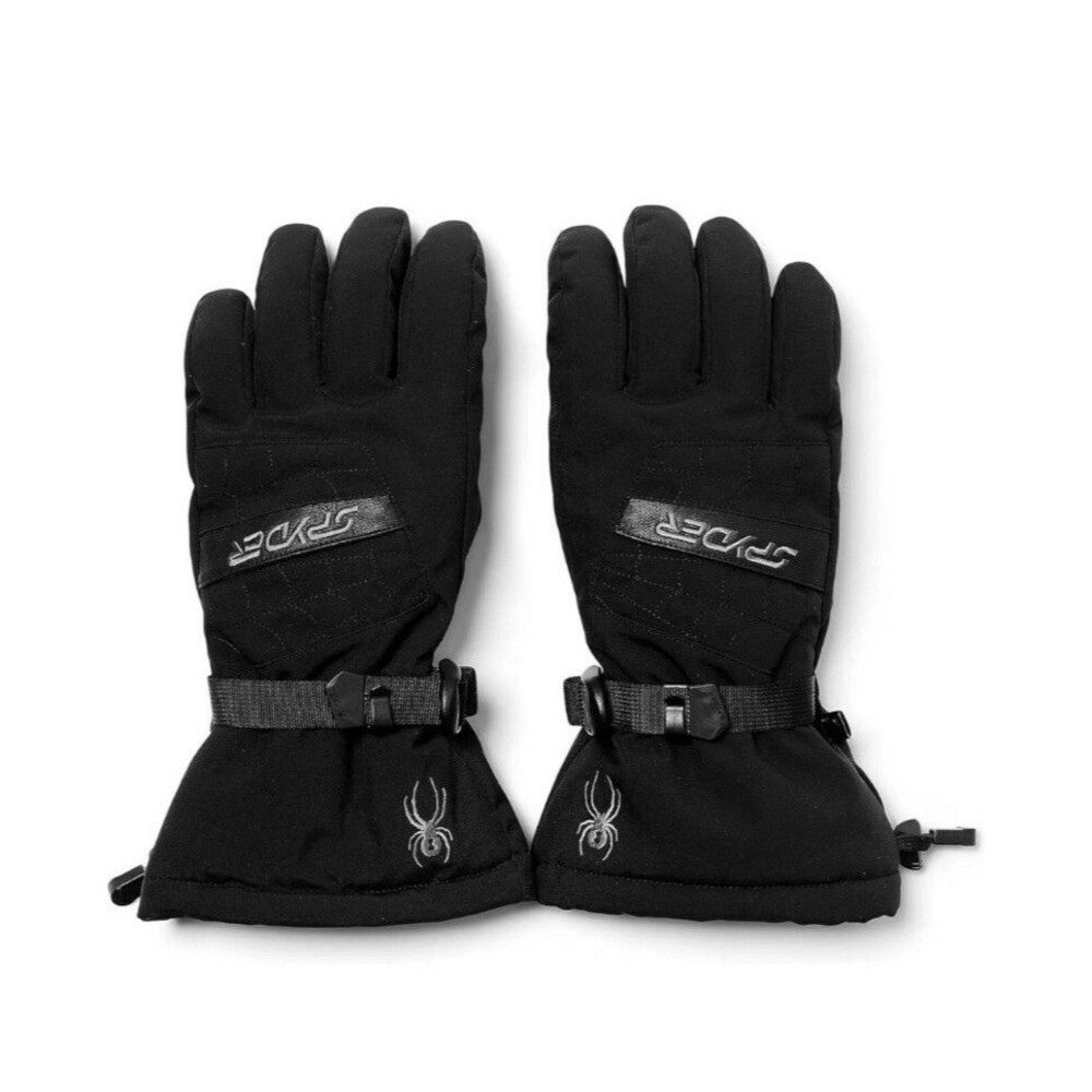 Spyder Crucial Gloves - Men’s New Black Size SMALL $99 Skiing Snow